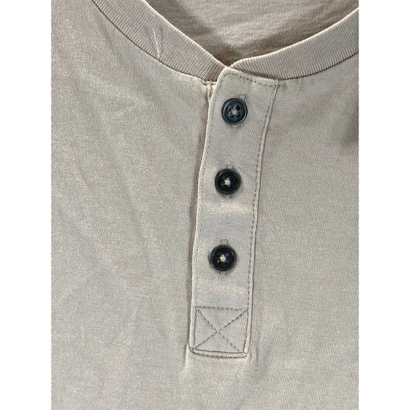 Cotton:On Men's Dusty Blossom Organic Henley Short Sleeve T-Shirt SZ S - Picture 4 of 13